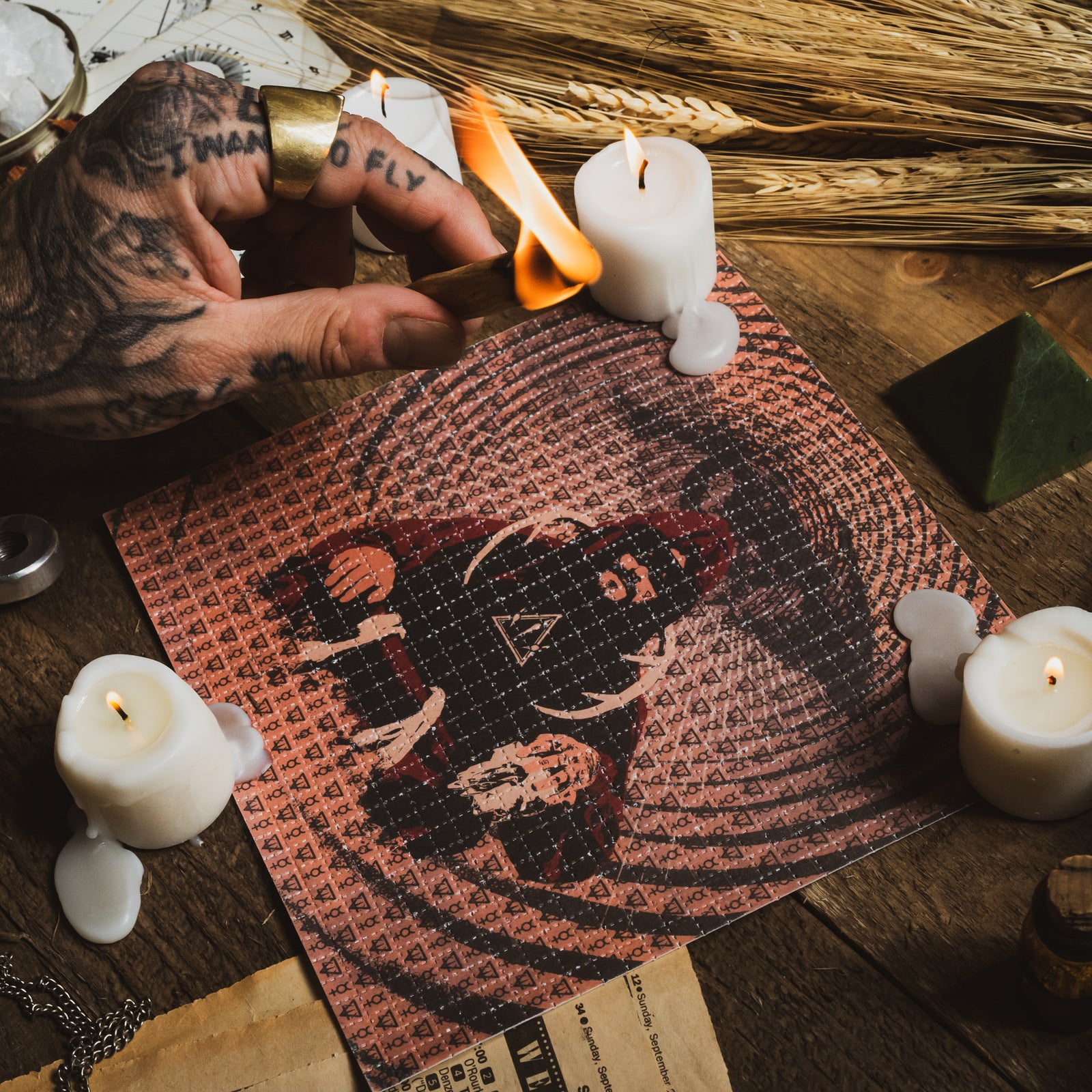 EDWARD CROWE 4/19 BLOTTER ART