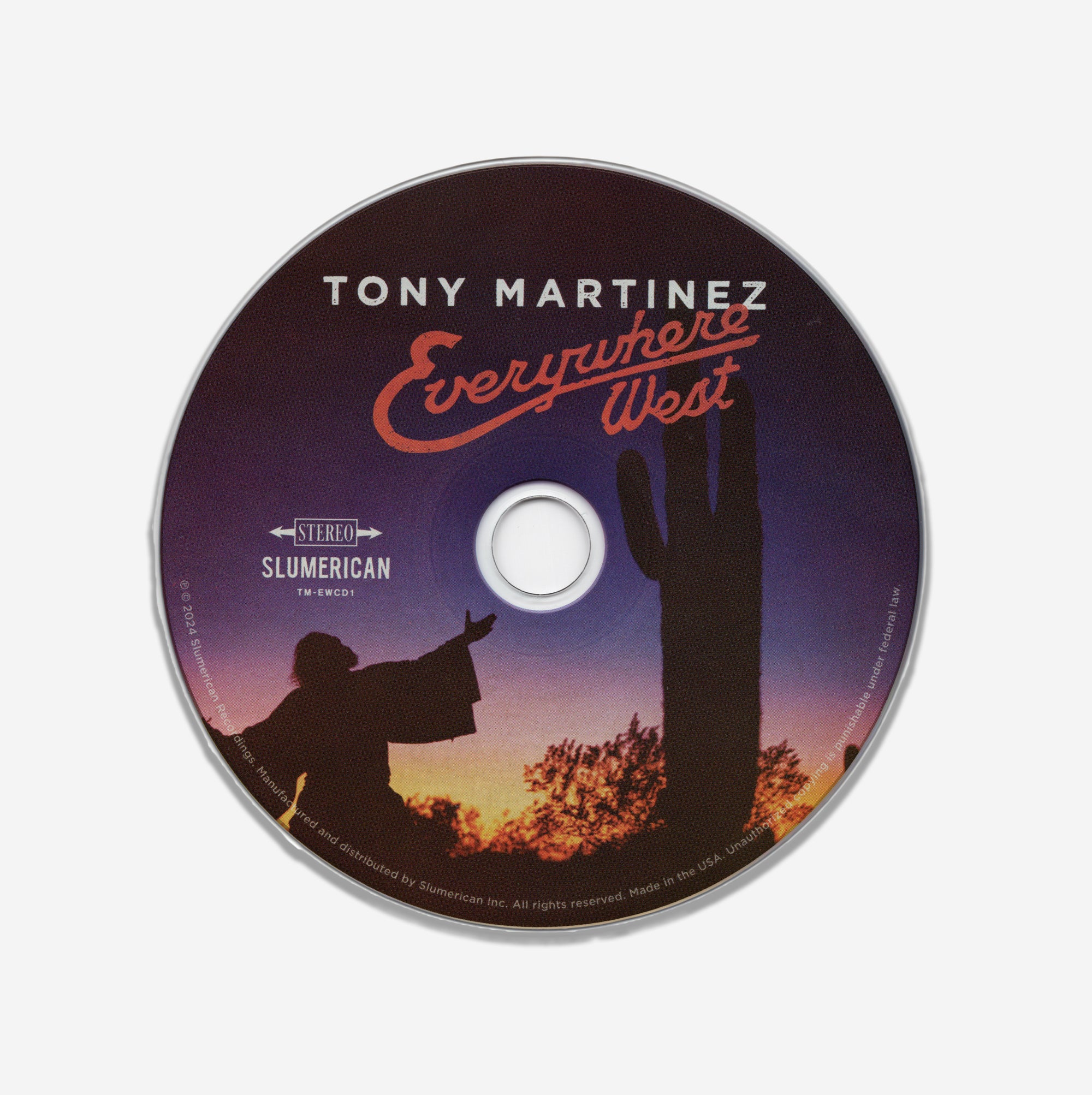 TONY MARTINEZ - EVERYWHERE WEST CD