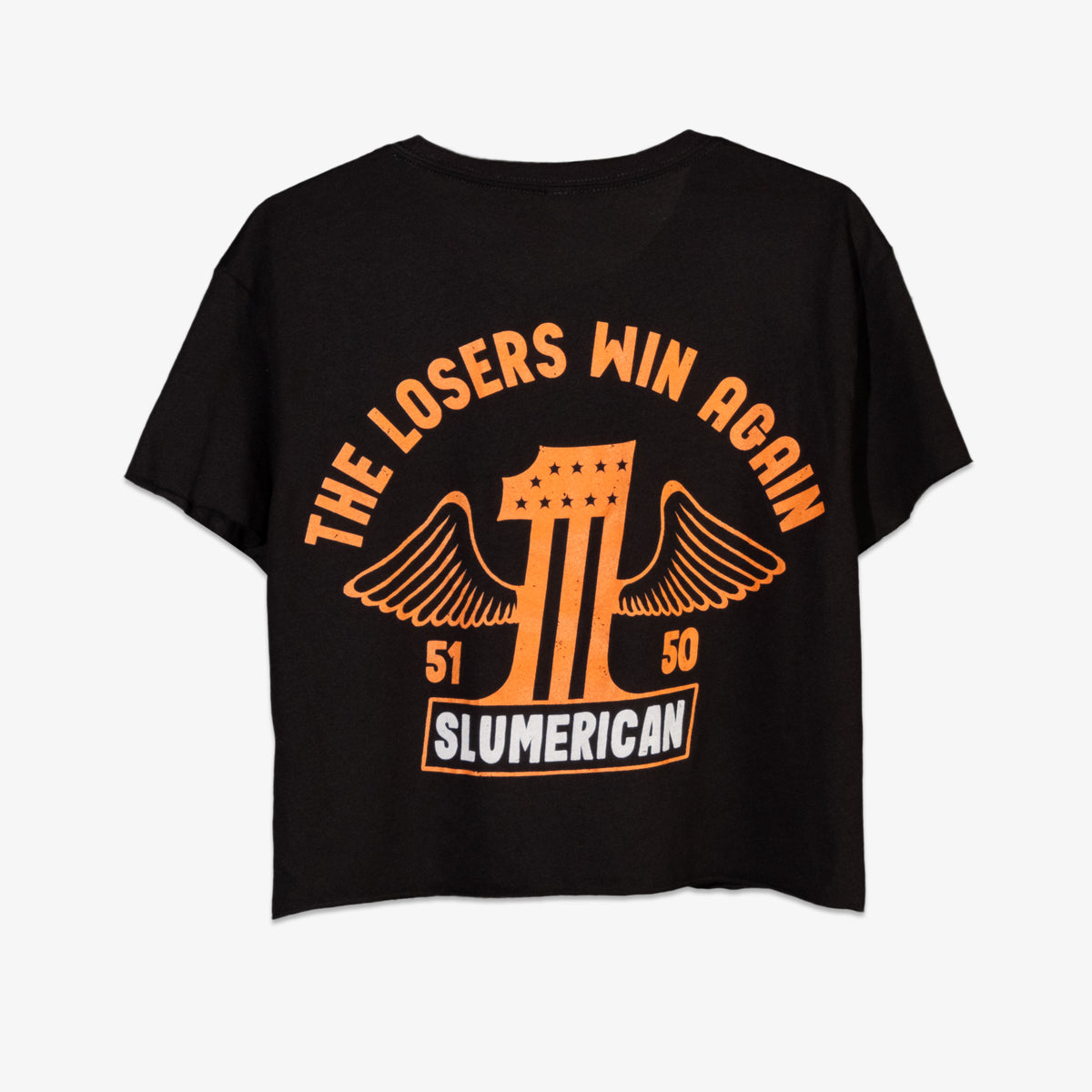#1 LOSERS CROP TEE