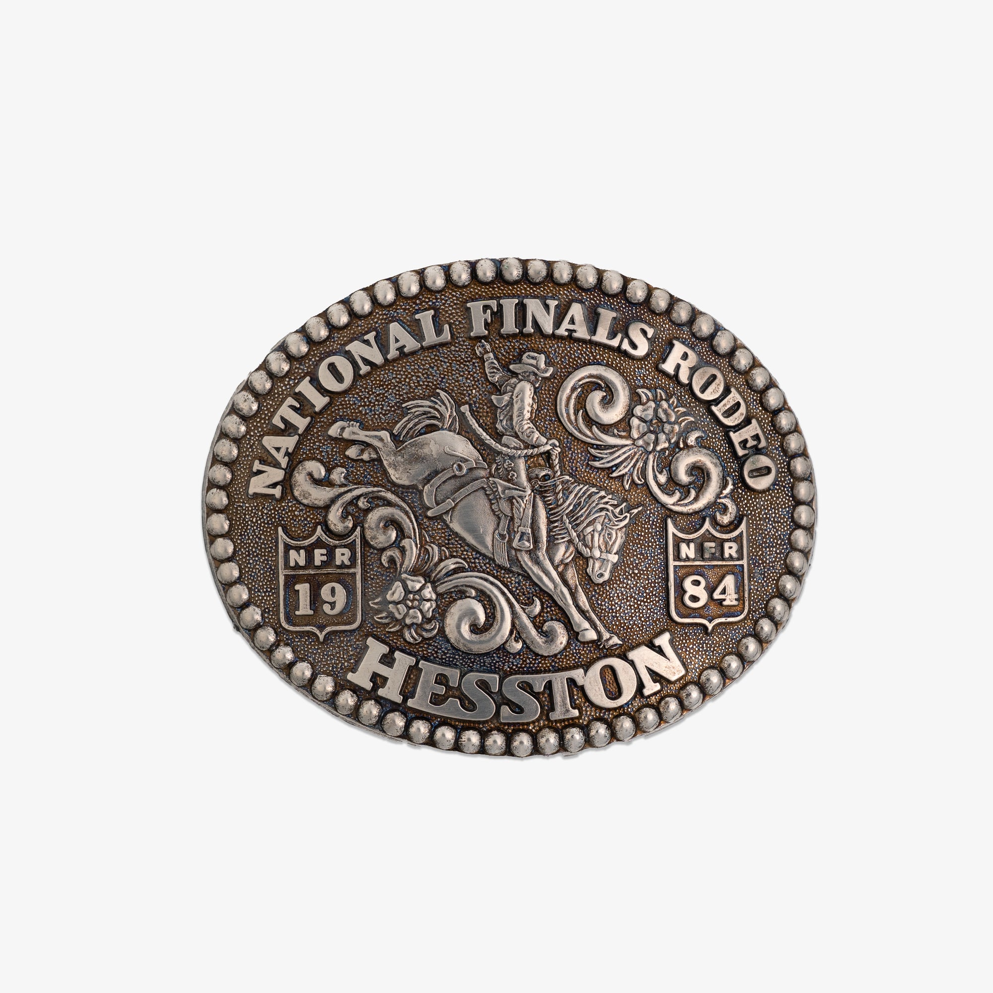 HESSTON NFR RODEO BUCKLE ‘84