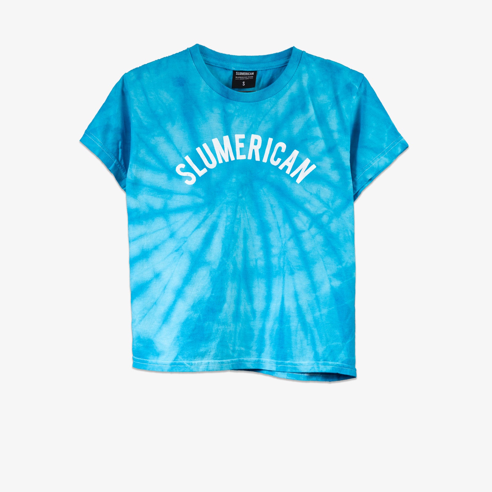 YOUTH BLUE CURVED TEE