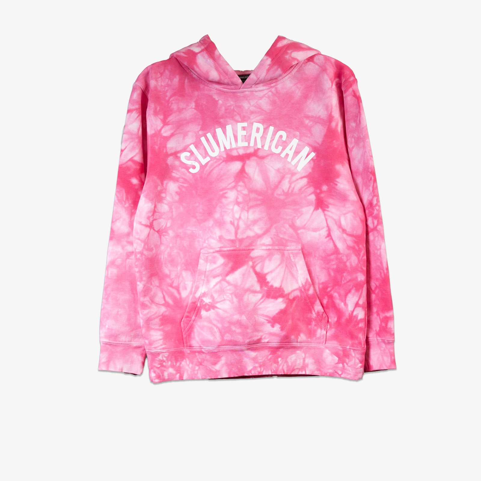 YOUTH CURVED PINK HOODIE