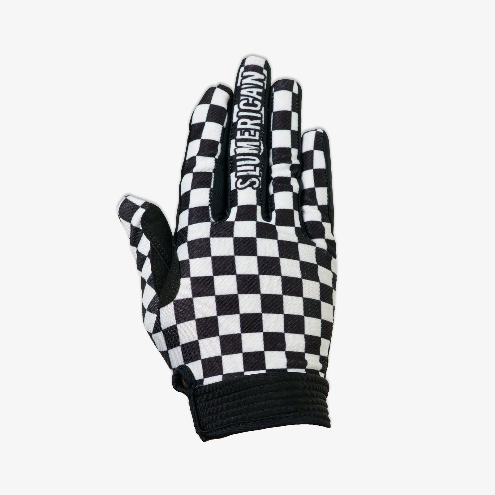 CHECKERED RIDING GLOVES
