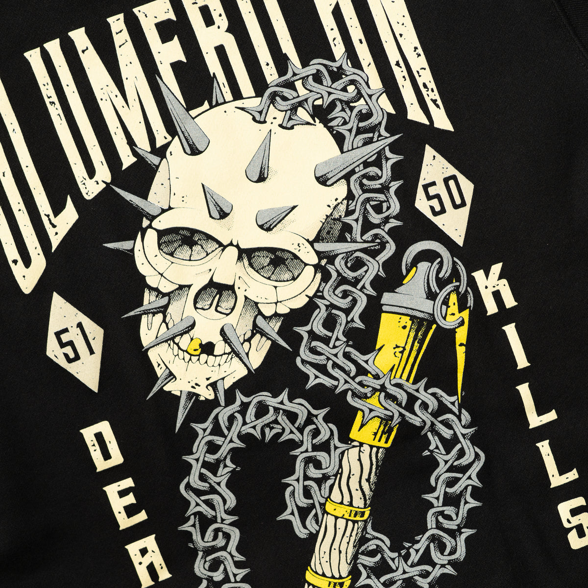 FLAIL STUDDED HOODIE