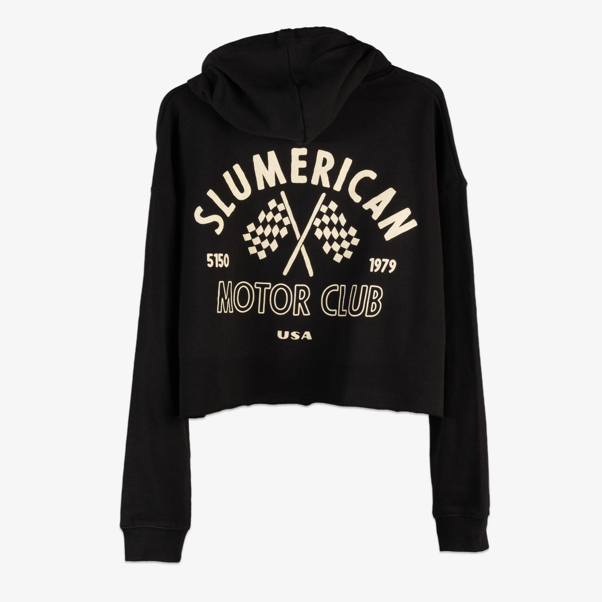MOTOR CLUB CROP HOODIE