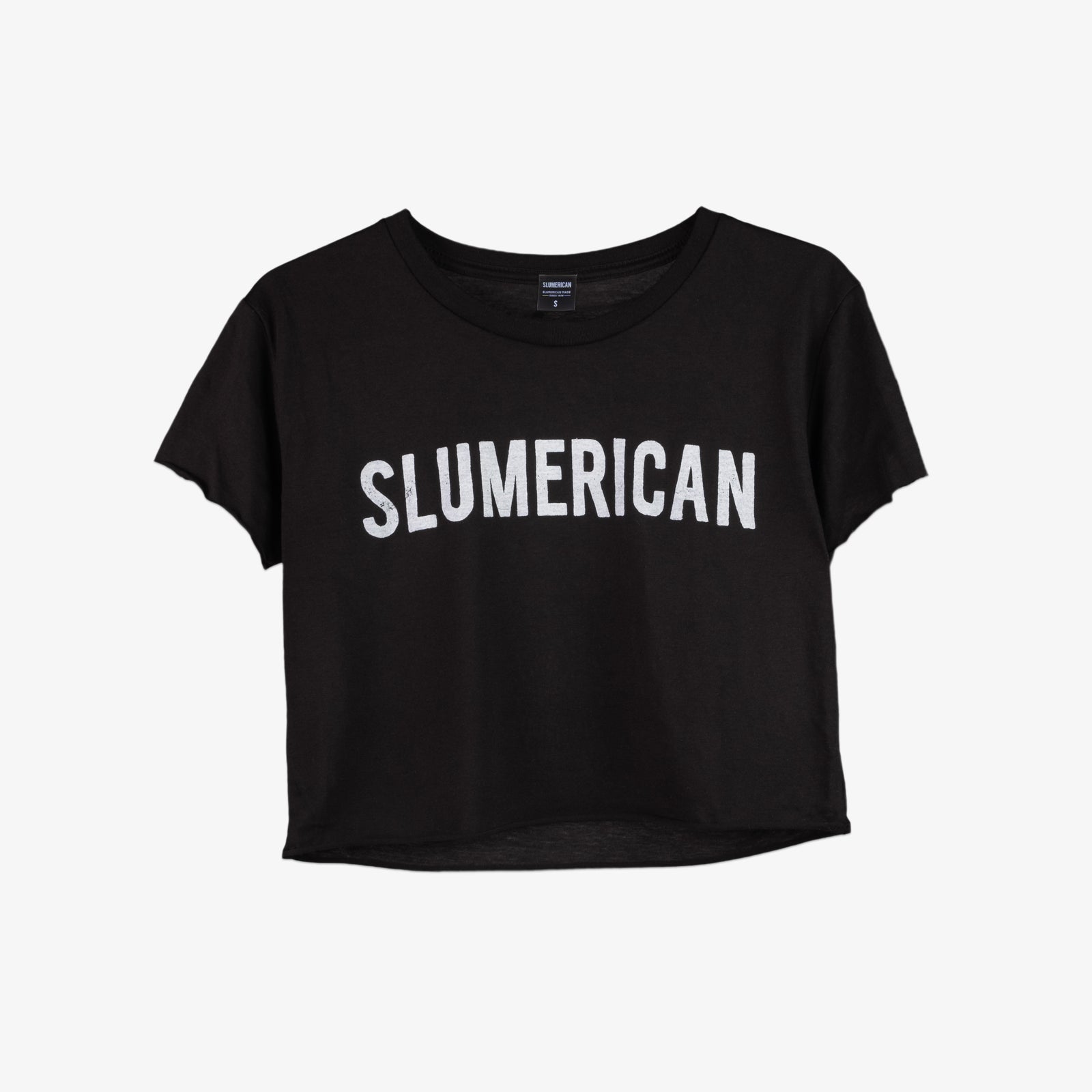SLUM FLAG CROP HOODIE - Slumerican Clothing & Apparel Inc.
