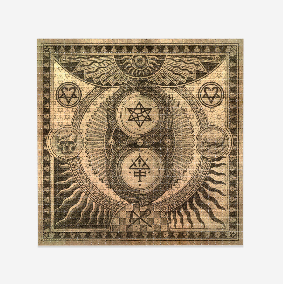Edward Crowe X Bam Margera PHOENIX RISING BLOTTER ART