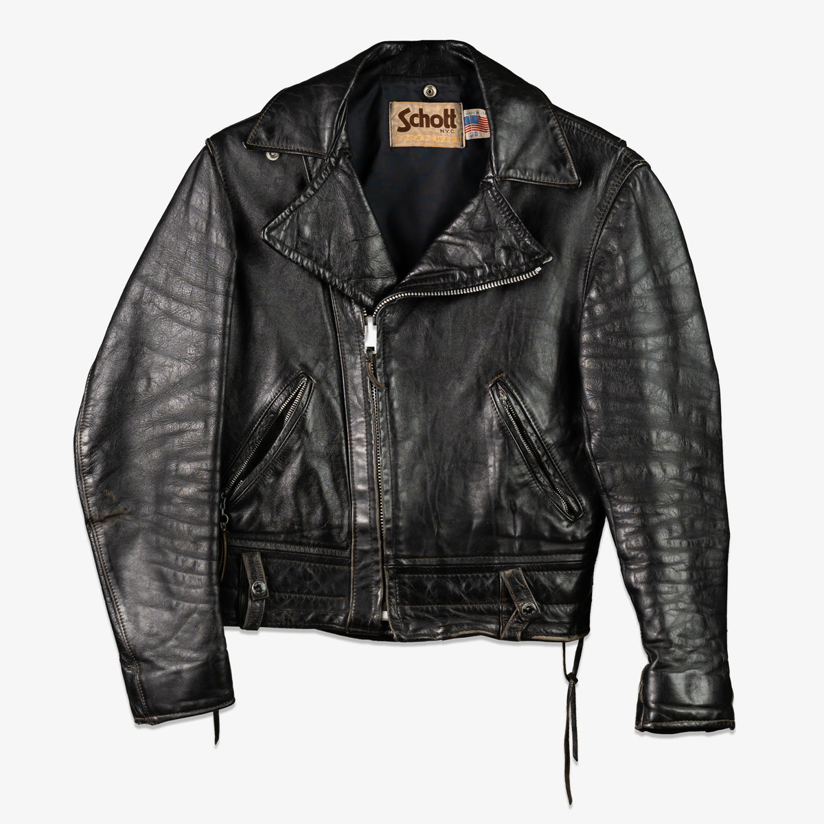 VINTAGE SCHOTT LEATHER JACKET Slumerican Clothing Apparel